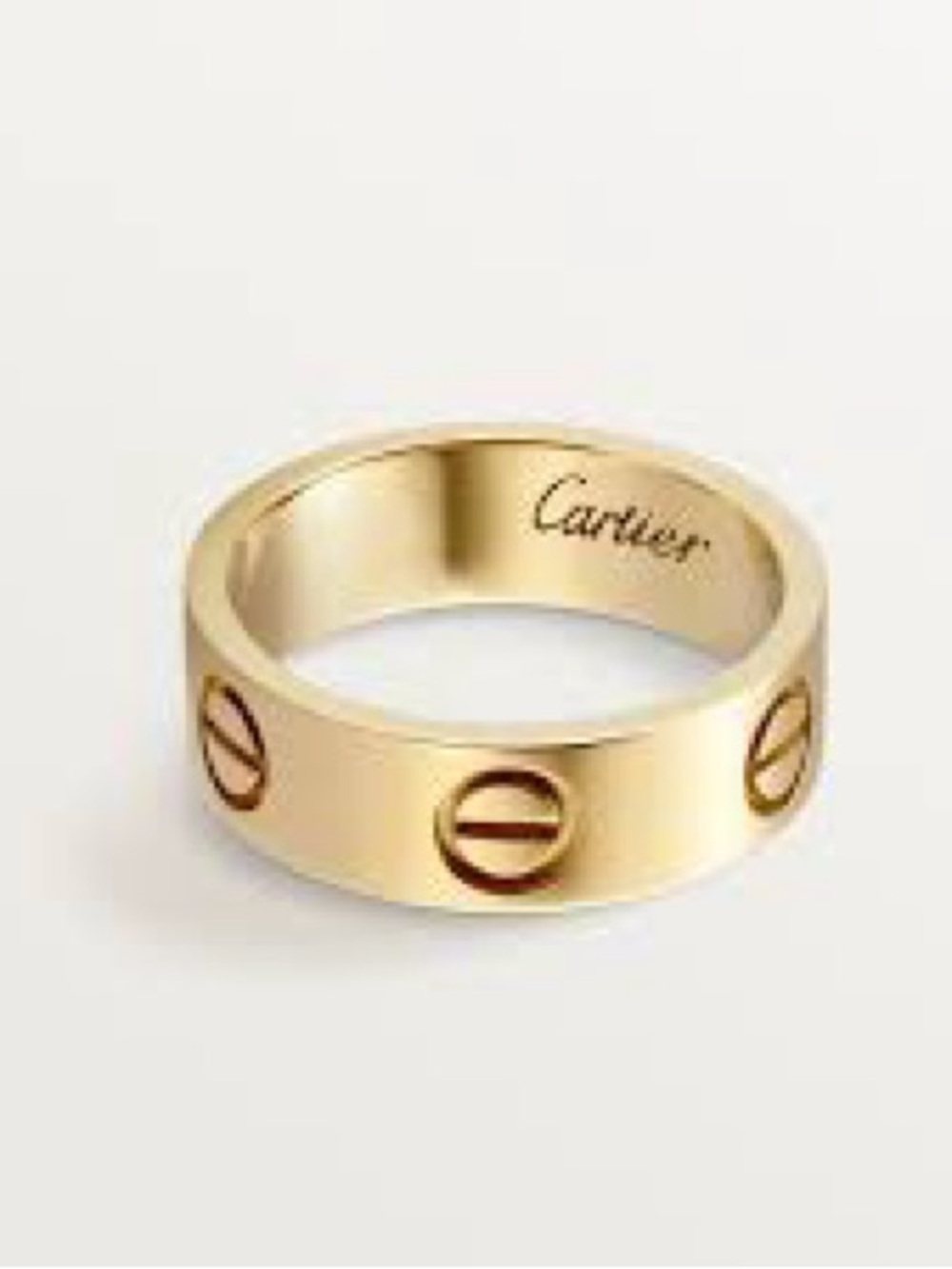 Cartier Yellow Gold Screw Motif Band